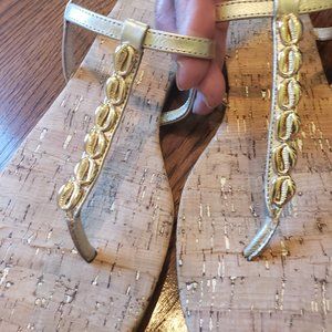 New Gold Ladies Sandal